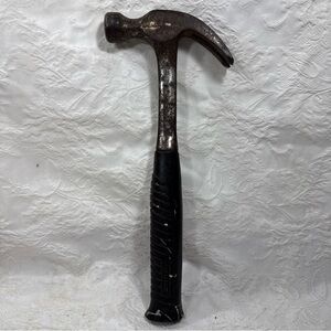 Claw Hammer 1.12 Lbs Workforce Steel Rubber Covered Grip Handle 12” Long Vintage